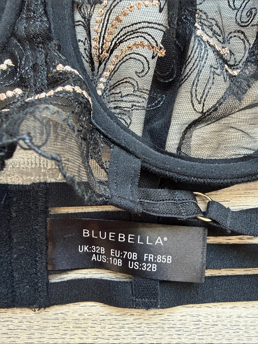 Bluebella Marcia Lace Underwire Bra 32B - Picture 4 of 5
